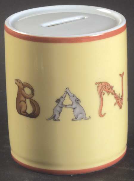 Tiffany Animal Alphabet Bank