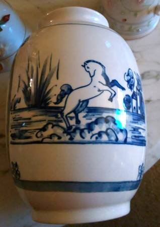 Blue Tile 7" Vase