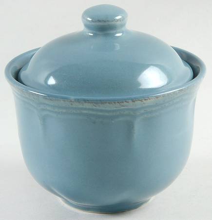 Gourmet Tuscan Blue Sugar Bowl & Lid