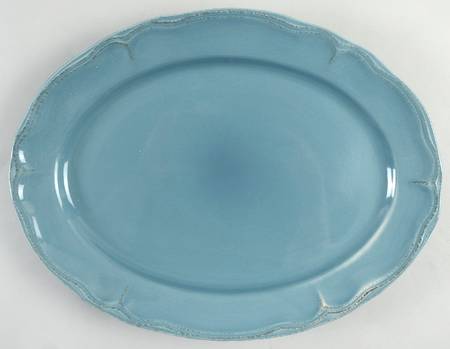 Gourmet Tuscan Blue 15" Oval Serving Platter