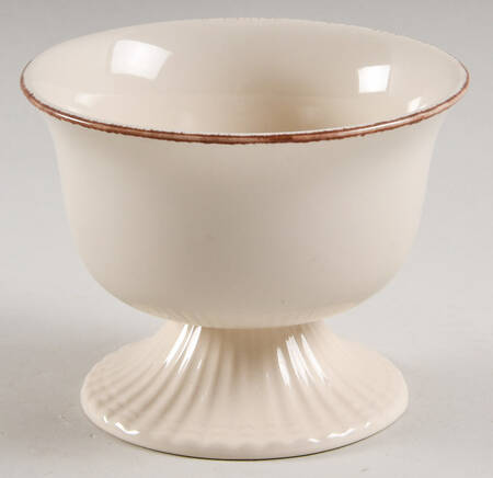 Italian Elegance Ivory Footed Dessert Bowl