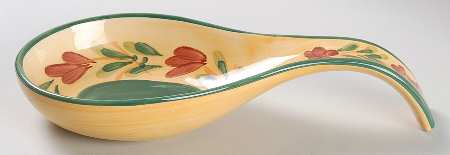 Bouquet Spoon Rest/Holder (Holds 1 Spoon)