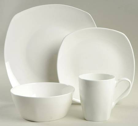 Quattro White 4 Piece Place Setting