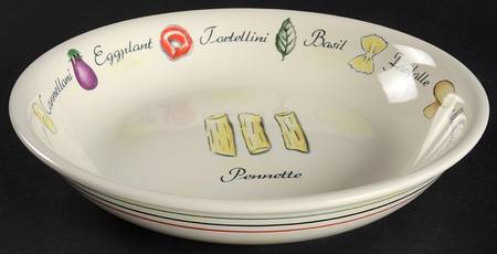 Pasta Party 8" Individual Pasta Bowl