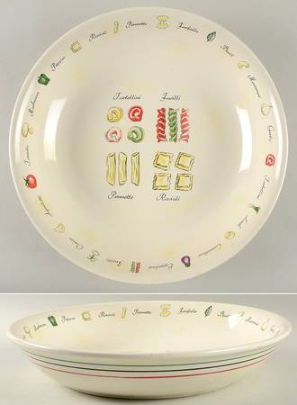 Pasta Party 13" Pasta Serving Bowl