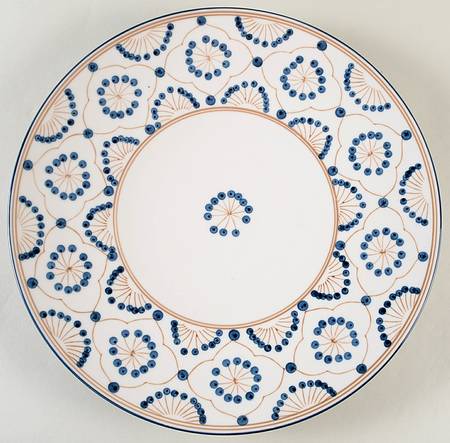 Vintage Modern (Hand Painted) Service Plate (Charger)