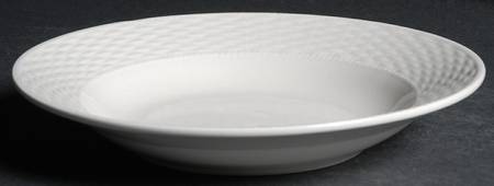 Basketweave Rim Soup Bowl