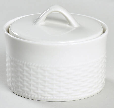Basketweave Sugar Bowl & Lid