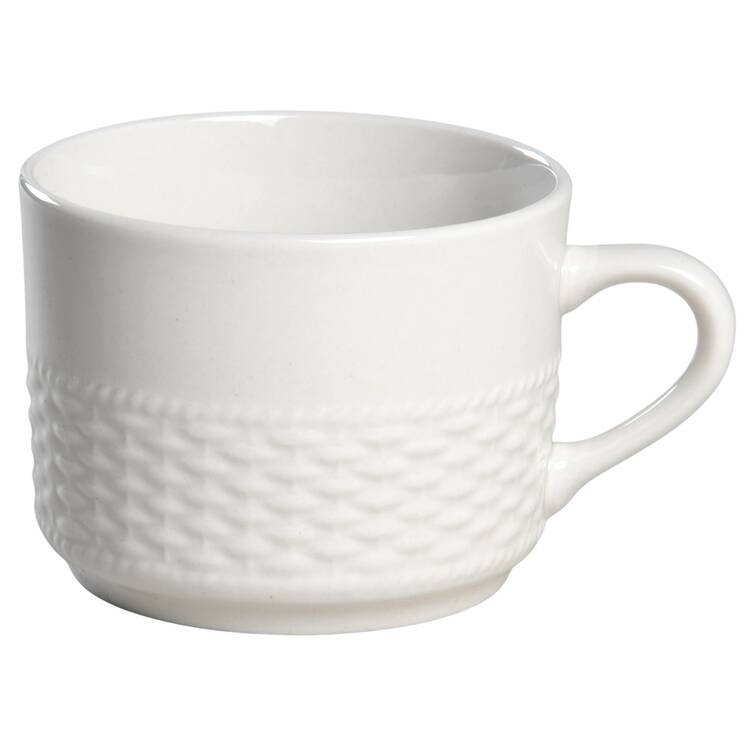 Basketweave Flat Cup
