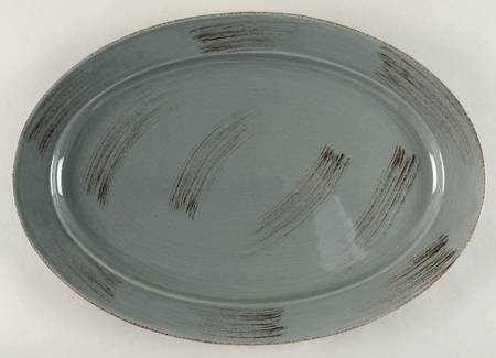 Sonoma Slate Blue 17" Oval Serving Platter