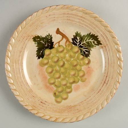Vintage Grape (Scalloped) Salad Plate