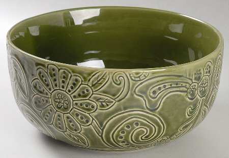 Laguna Green 9" Round Vegetable Bowl