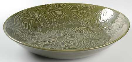 Laguna Green 13" Pasta Serving Bowl