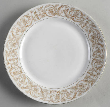 Dorique Tan Dinner Plate
