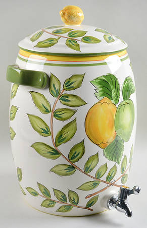 Lemon Wreath Samovar & Lid