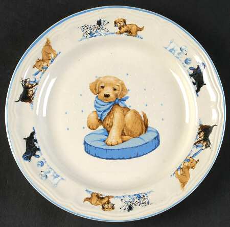 Puppy Love Salad Plate