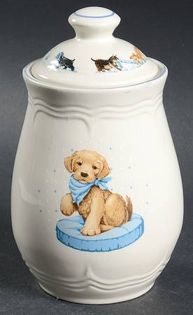 Puppy Love Small Canister & Lid