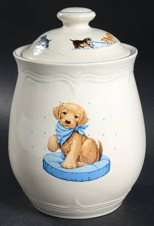 Puppy Love Large Canister & Lid