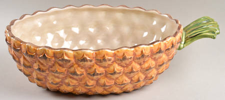 Tropical Pineapple 11" Figural Serving Bowl