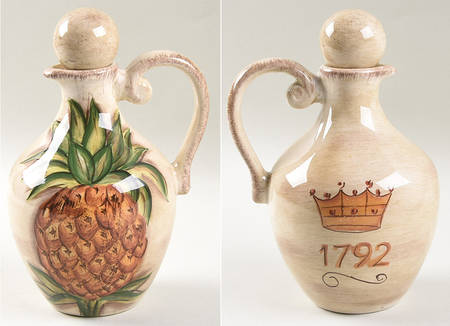 Tropical Pineapple Vinegar Cruet and Stopper