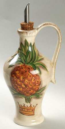 Tropical Pineapple Oil Jar & Drizzle Spout