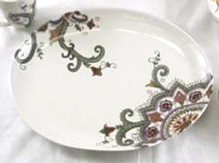 Cherine 16" Oval Serving Platter