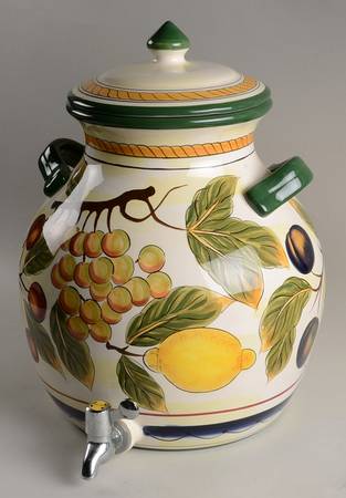 Italian Fruit Samovar & Lid