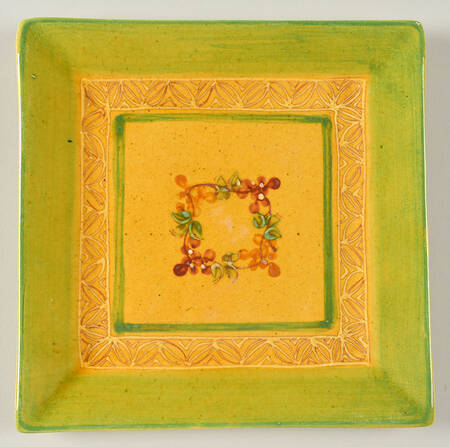 Divers Square Salad Plate