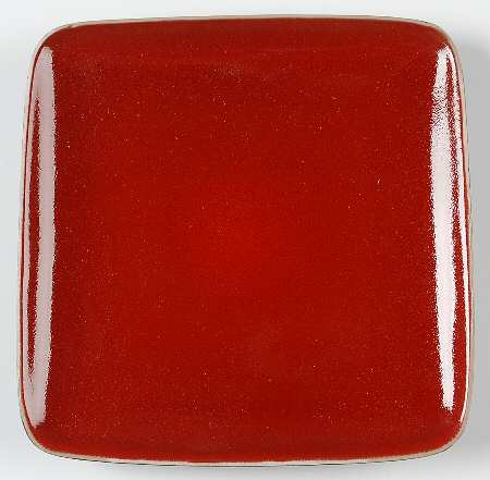 Paprika Square Salad Plate