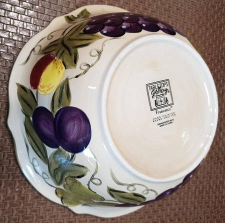 Francesca 11" Large Salad Serving Bowl