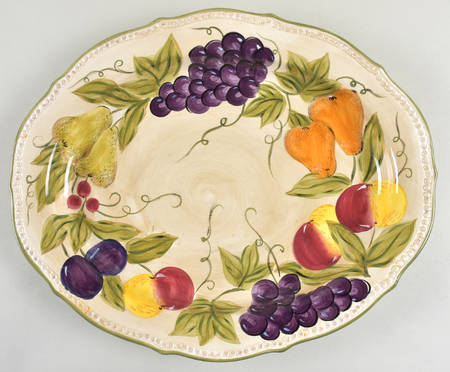 Francesca 18" Oval Serving Platter