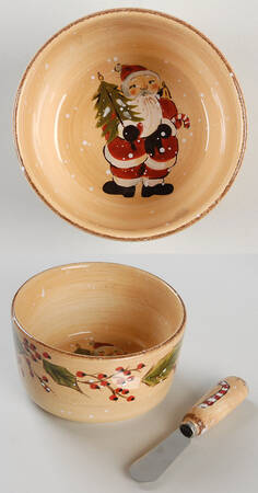 Snowstorm Dip Bowl & Spreader Set
