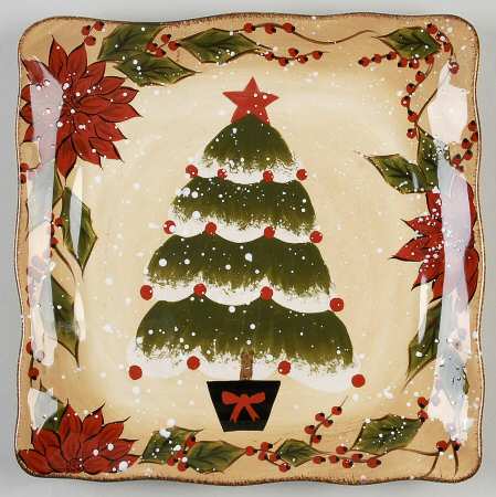 Snowstorm Square Dinner Plate