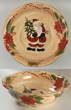 Snowstorm 13" Round Serving Bowl