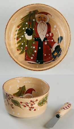 Snowstorm Dip Bowl & Spreader Set