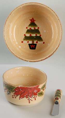 Snowstorm Dip Bowl & Spreader Set