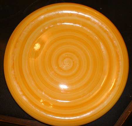 Spirale Orange Dinner Plate