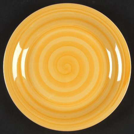 Spirale Yellow (Smooth) Salad Plate