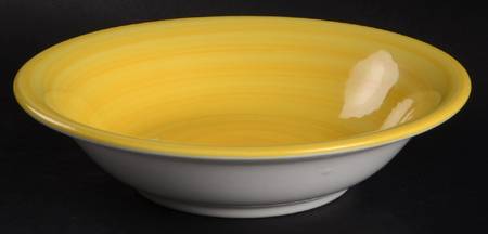 Spirale Yellow (Smooth) 8" Individual Pasta Bowl