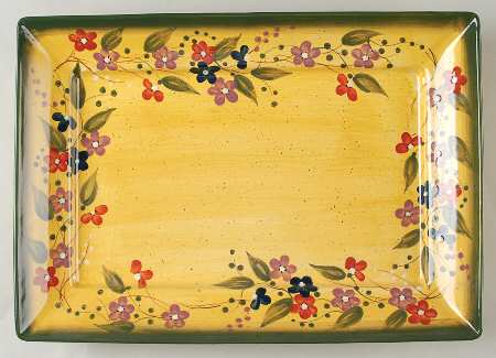 Fleur de Provence 15" Rectangular Serving Platter