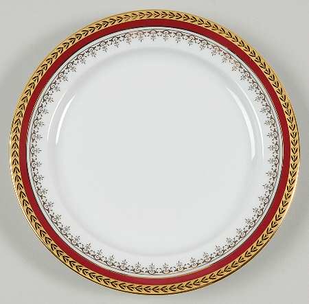 Couronne de Monaco (Red) Bread & Butter Plate