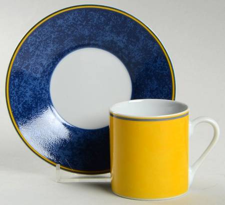 Dragon Opal Flat Demitasse Cup & Saucer Set