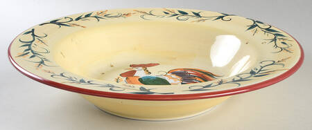 Porto Rooster 14" Pasta Serving Bowl