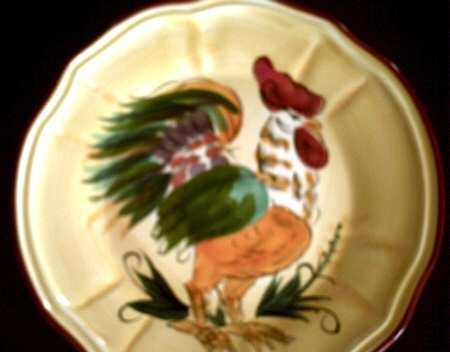 Porto Rooster Dinner Plate