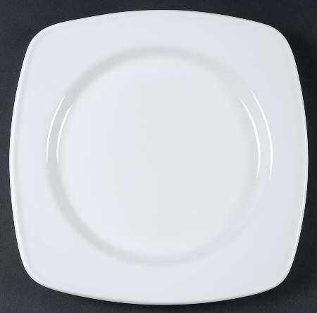 Cabana White Square Dinner Plate