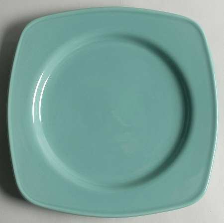 Cabana Teal Square Dinner Plate