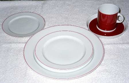 Maroon Salad Plate