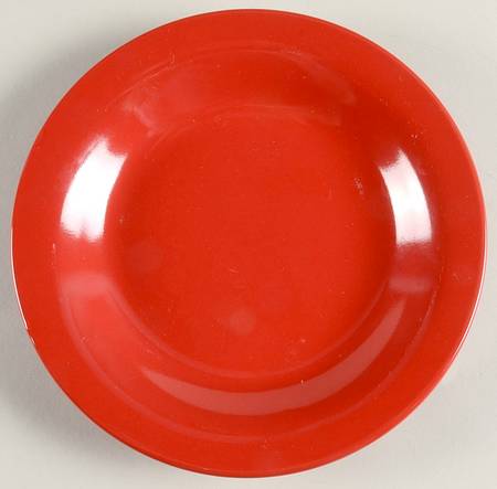 Over and Over Flame Red Salad Plate