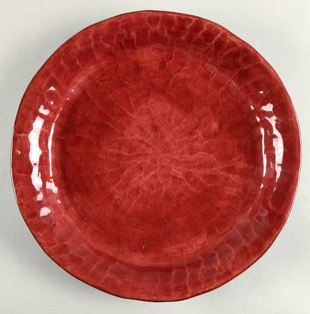 Gisella Cranberry Aqua Dinner Plate