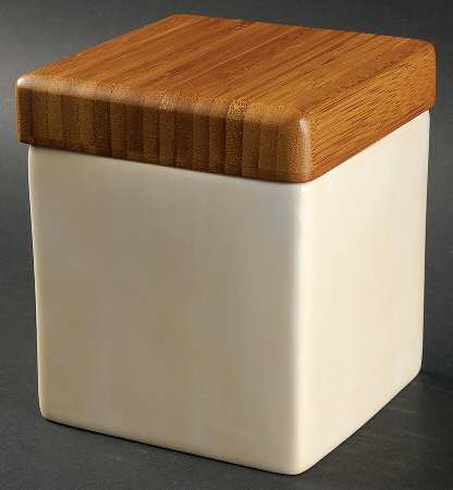 Espana Ivory (Rooster Backstamp) Small Canister & Lid